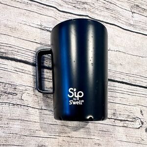 Sip by S'well Black Handled 15 oz Travel Mug With Lid EUC
